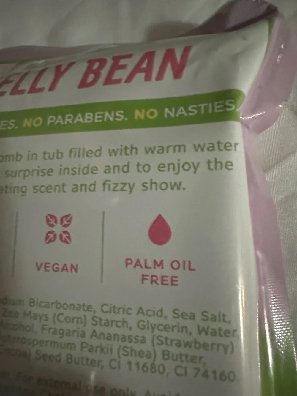 Feeling Smitten Jelly Bean Surprise Bath Bomb Toy Inside Vegan Cruelty Free NIP
